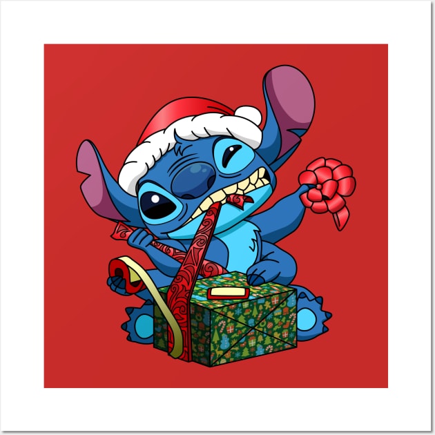 Stitch X'mas 2019 Wall Art by JonWKhoo